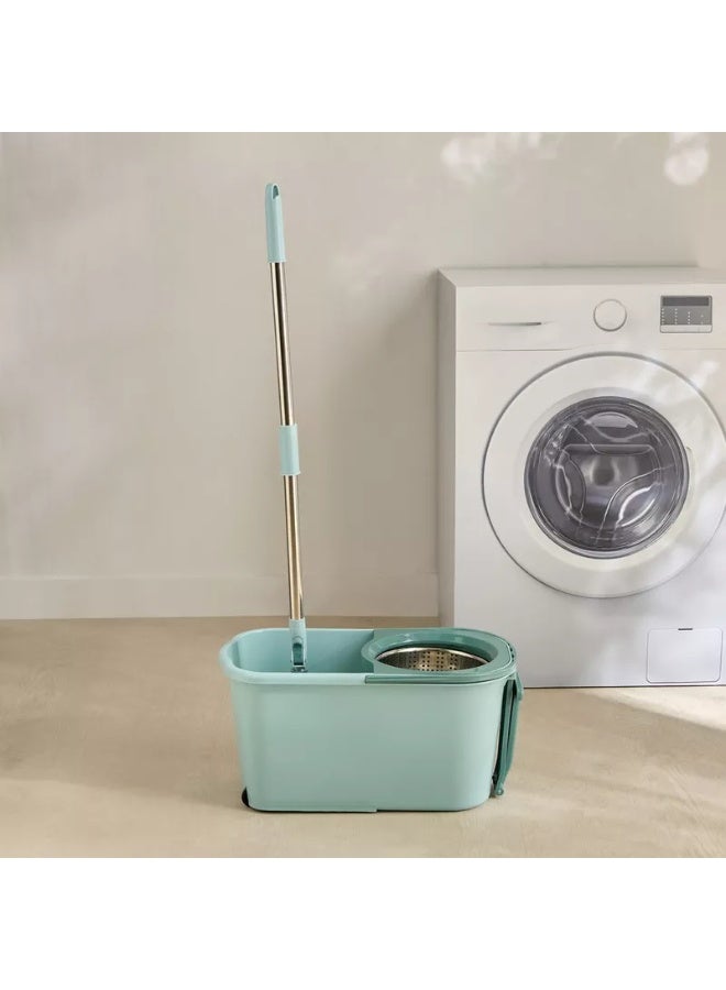 هوم بوكس ممسحة دوارة 360 درجة ودلو بمقبض قابل للتمديد - Image 1